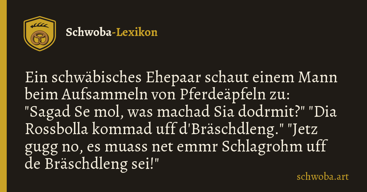 Grafik zum schwäbischen Witz: Erdbeeren