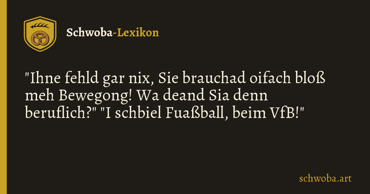 Grafik zum schwäbischen Witz: Neulich beim Arzt